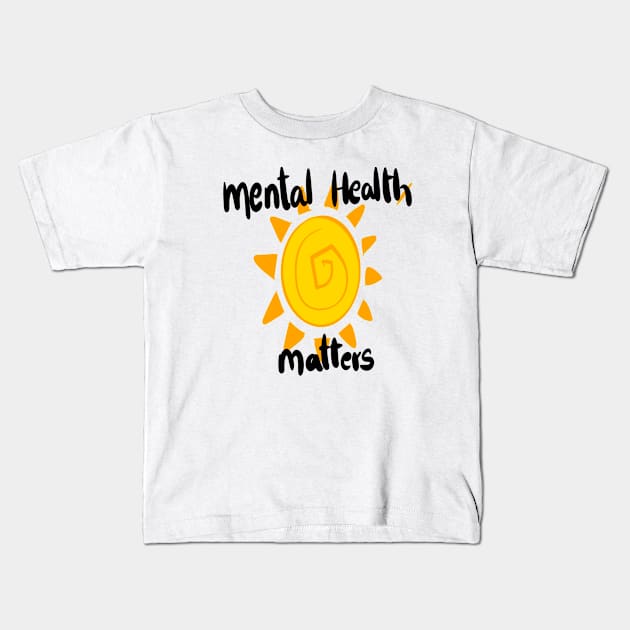 mental health matters Kids T-Shirt by minimalist studio